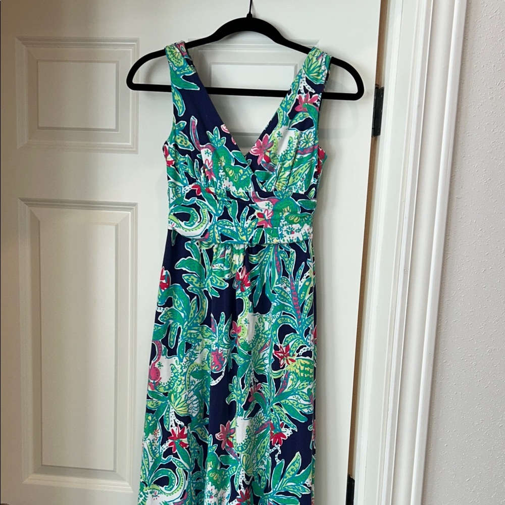 Lilly Pulitzer Floral Sleeveless Maxi Dress - XS